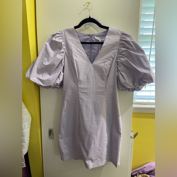 Endless Rose Puff Sleeve Pastel Purple Mini Dress - Picture 3 of 8